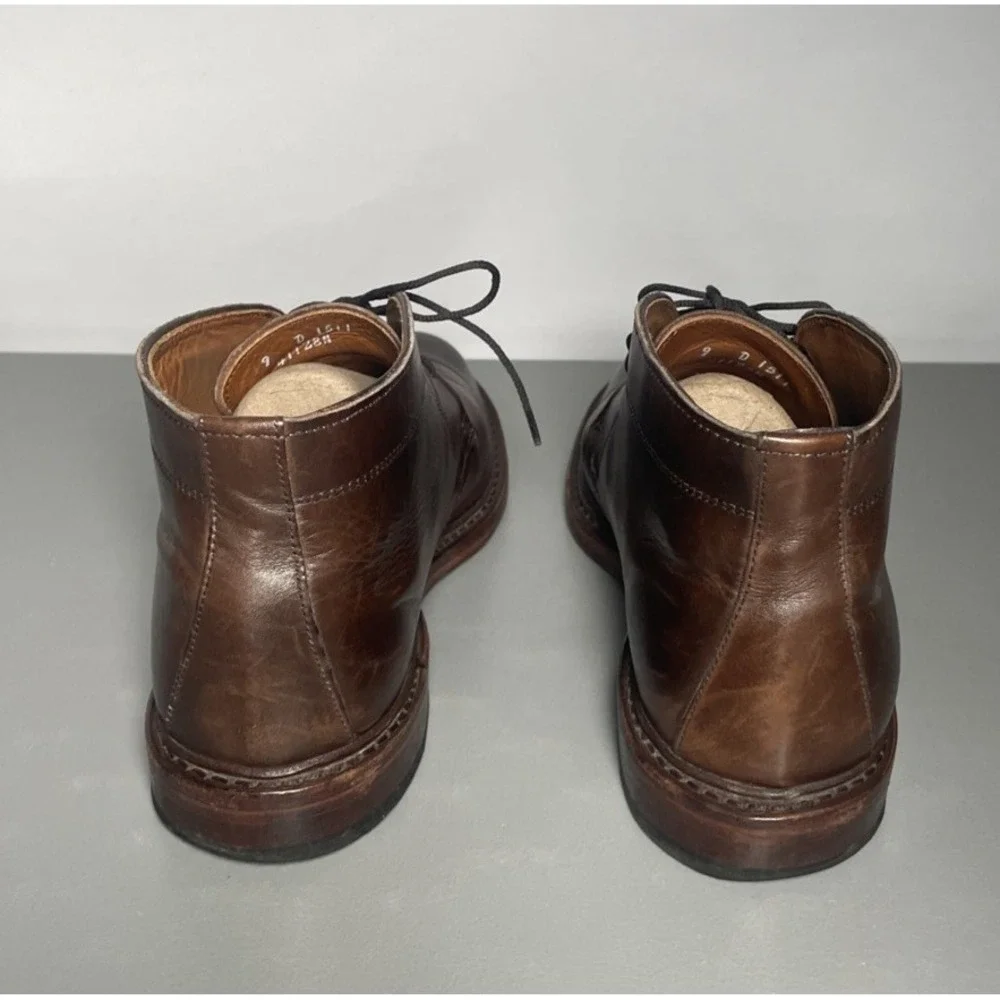 Allen Edmonds Dundee 2.0 Chukka Brown Leather Ankle Dress Boots Men's 9 D